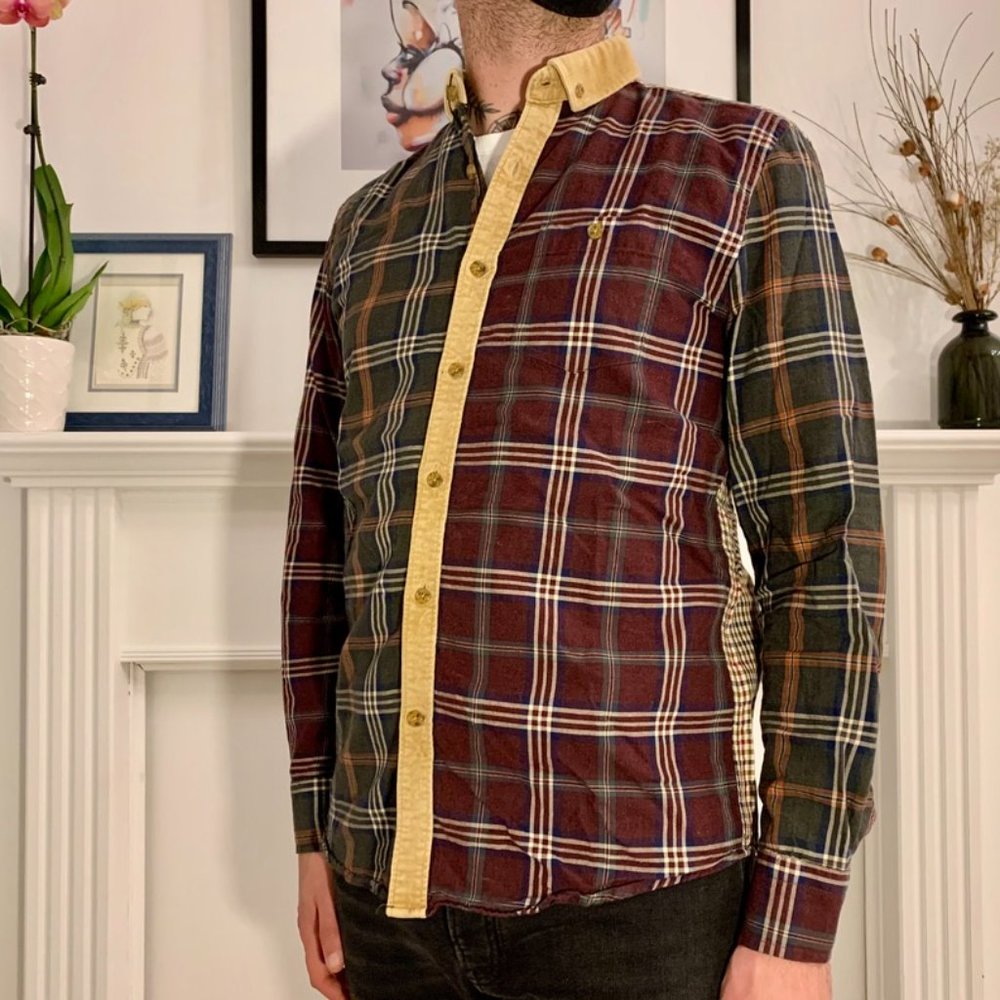 Mismatch plaid button-up - Picture 2 of 4